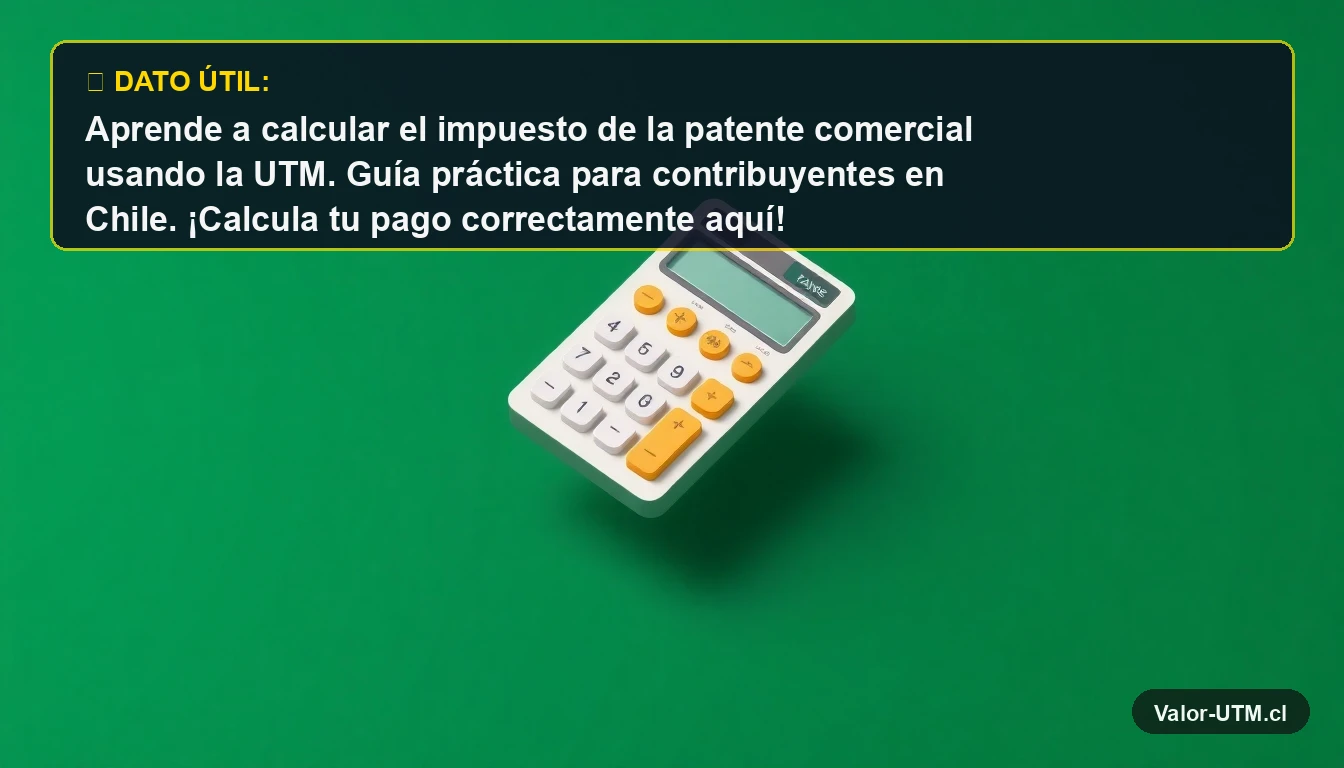 Calculadora moderna 3D para calcular impuestos como la patente comercial con la UTM, fondo verde bosque.