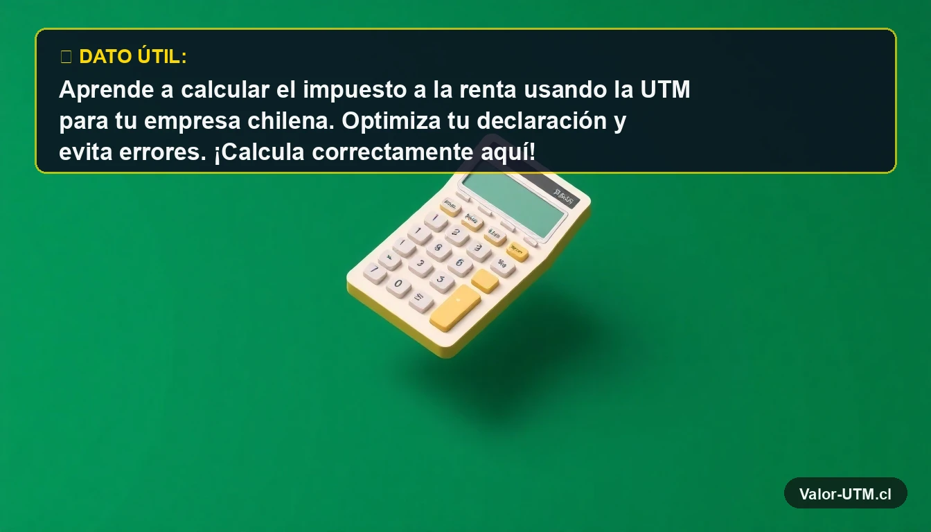 Calculadora moderna 3D para calcular impuestos con valor UTM en Chile