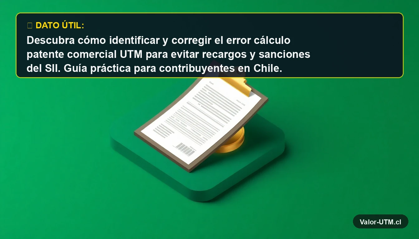 Ilustración 3D de un documento legal y una moneda de oro, representando el cálculo correcto de la patente comercial.